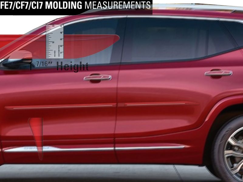 20182023 GMC TERRAIN CHROMELINE PAINTED BODY SIDE MOLDING