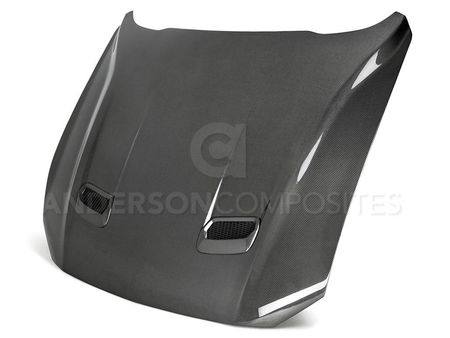 2018-2023 Ford Mustang Hood AC-HD18FDMU-OE-DS Double Sided Carbon Fiber OE