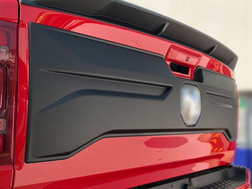 Berliii Black Aluminum Tailgate For 2019-2022 Dodge Ram 1500 Pickup – Rear Replacement – 1 Year Warranty