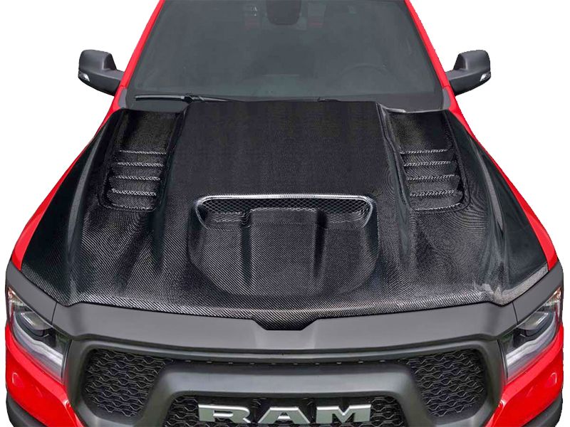 20192023 Dodge Ram 1500 Carbon Fiber TRX Styled Hood