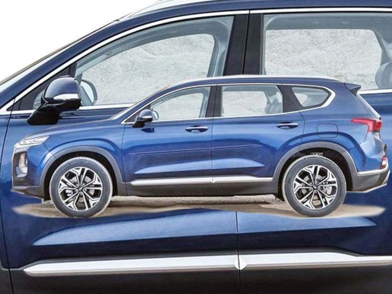 Painted Body Side Moldings For Hyundai Santa Cruz 2022-2025 – Paint To Match, Dawn Enterprises