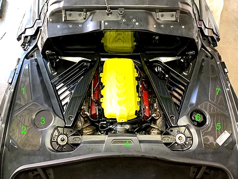 20202022 Corvette C8 Carbon Fiber Engine Level 2 Appearance Package