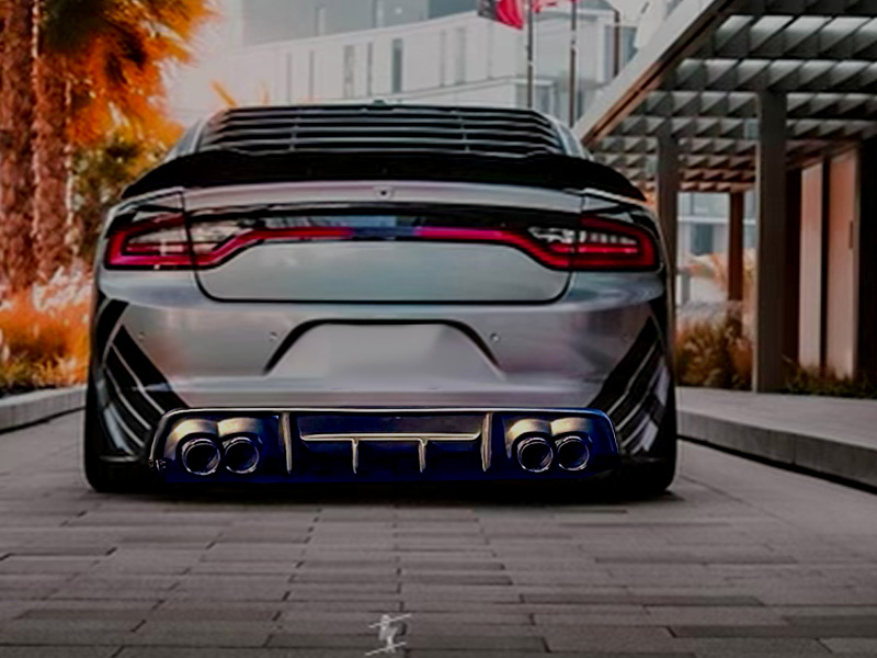 Dodge Charger Rear Diffuser Carbon Fiber Rear Bumper Diffuser For 2015 ...