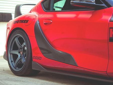 2020-2023 TOYOTA GR SUPRA OEM-STYLE CARBON FIBER DOOR GARNISH