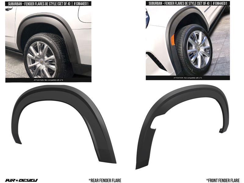 20212023 Chevrolet Suburban Fender Flares OE Style