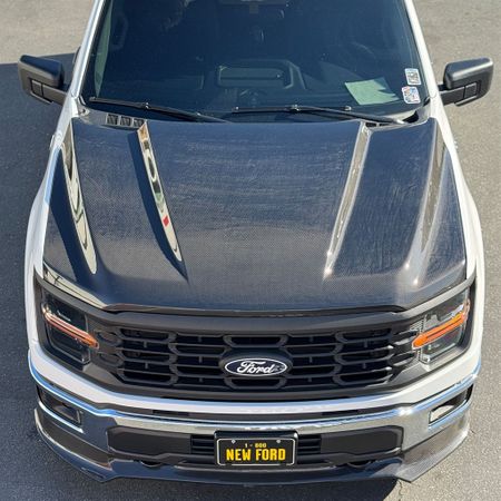 2021-2025 Ford F-150 Carbon Fiber Cowl Hood by RKSport