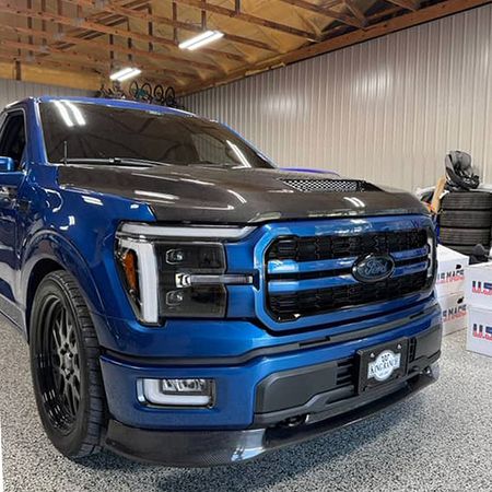 2021-2025 Ford F-150 Carbon Fiber Ram Air Vented Hood