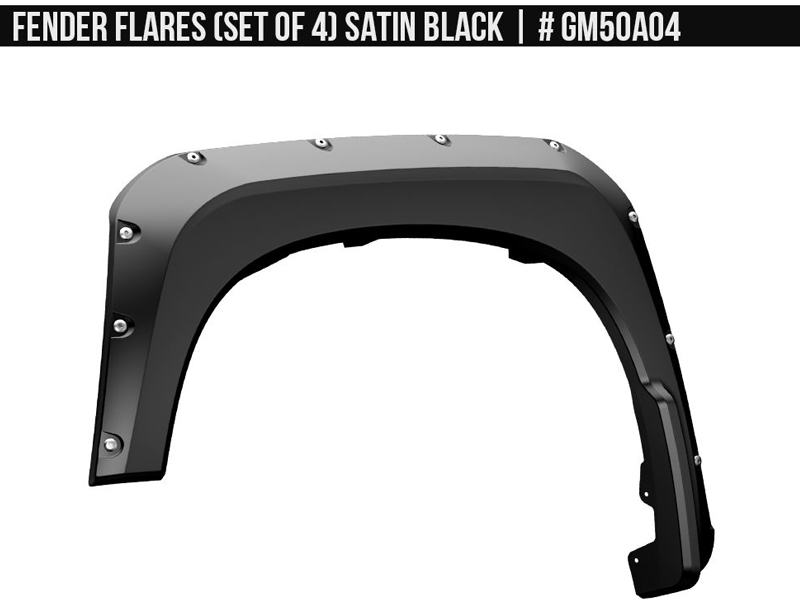 20222023 Chevrolet Silverado Fender Flares Super Bolt 4PC