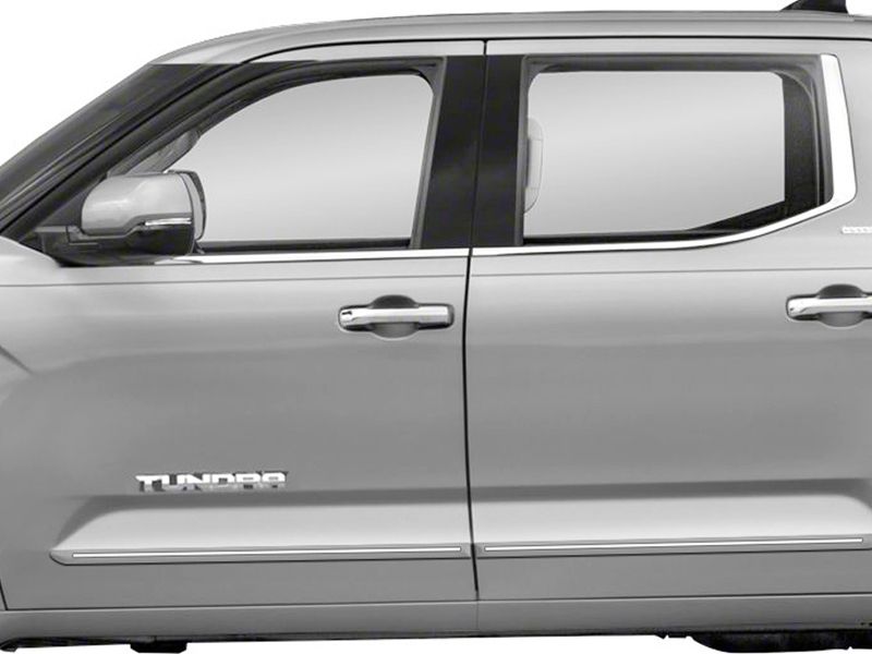 2022 2023 TOYOTA TUNDRA CREWMAX CHROMELINE PAINTED BODY SIDE MOLDING