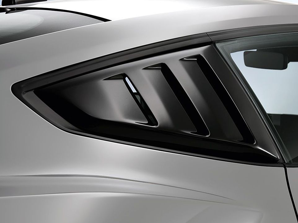 2024 Ford Mustang Quarter Window Louver Set Gloss Black