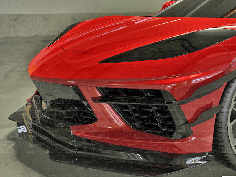 C8 CORVETTE FRONT SPLITTER LEGACY EDITION CARBON FIBER