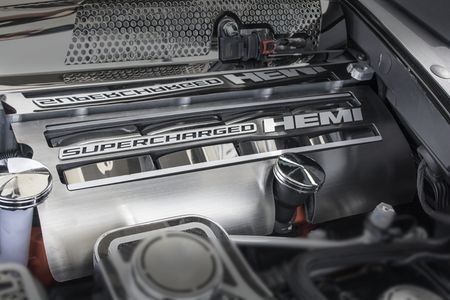 Charger Hellcat Stainless Fuel Rail Overlays 2015 2016