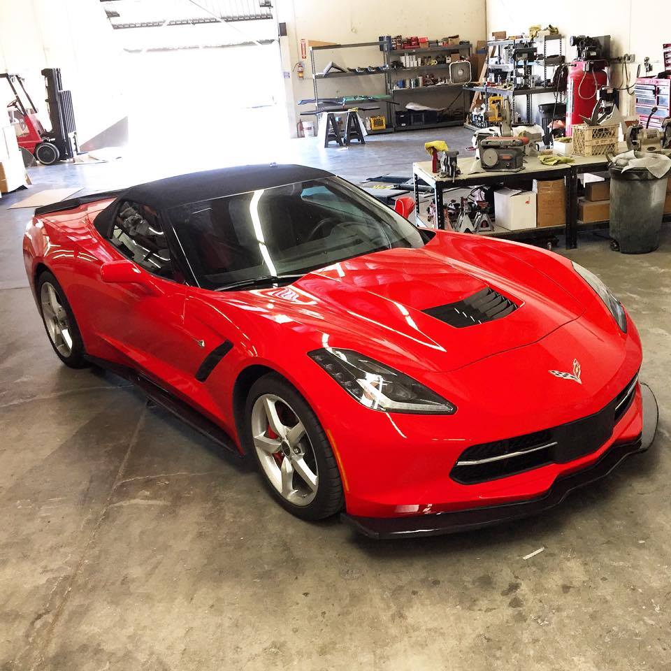 APR FA207007 Corvette C7 Carbon Fiber Front Air Dam Splitter 20142019