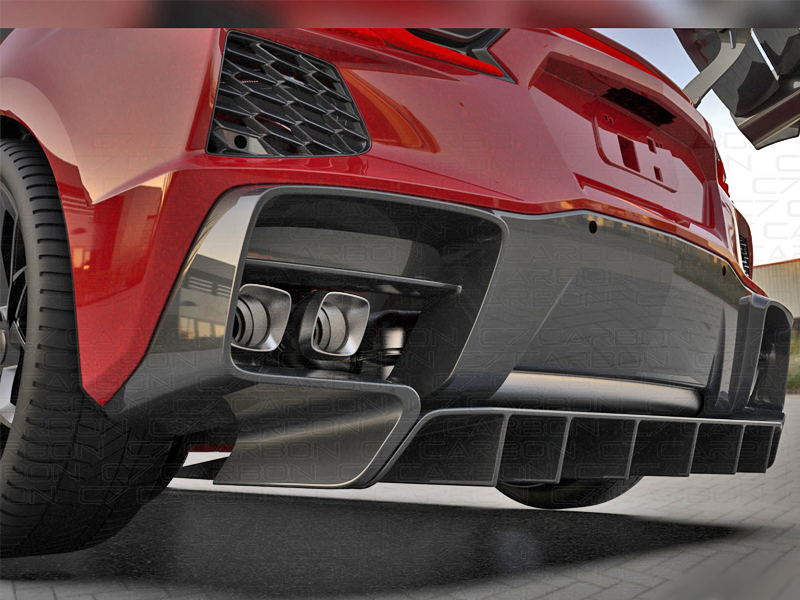 Corvette C8 Carbon Fiber Legacy Edition Diffuser Stage 3