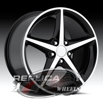 Corvette Reproduction  C6 2011 Wheels Black-Machine 