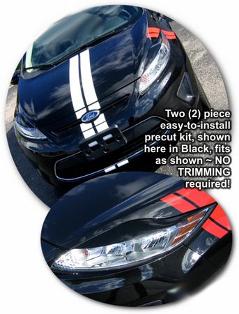 Ford Fiesta Headlight Eyelid Decal Kit 2010-2015