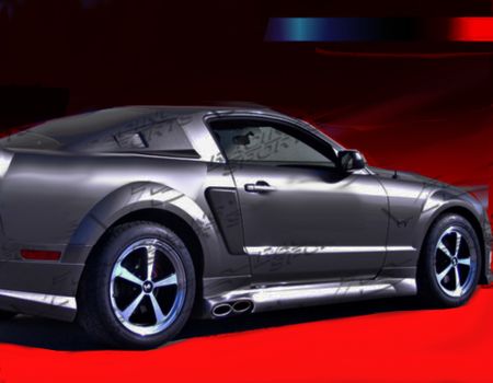 Ford Mustang 2Dr Vis Stalker 2 Side Skirts 2005-2014