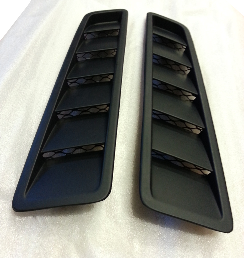 Ford Mustang GT OEM Styled Fiberglass Hood Vents 2013 2014 SCMVENTS