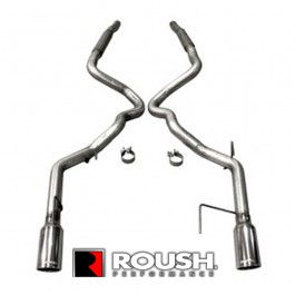 GT/GT500 2010 Roush Cat Back Exhaust System 4" Tips Off-Road Stainless Steel 
