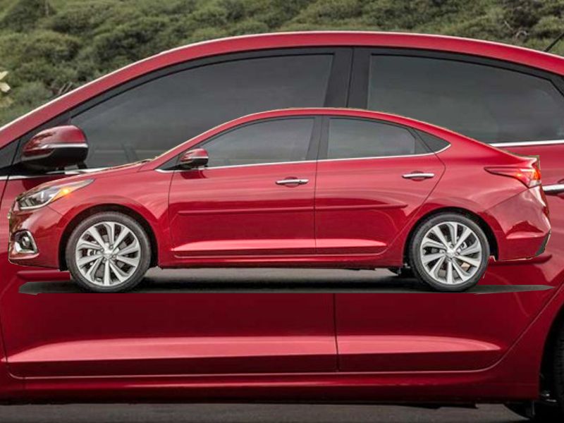 HYUNDAI ACCENT SEDAN PAINTED BODY SIDE MOLDING 2018 2023