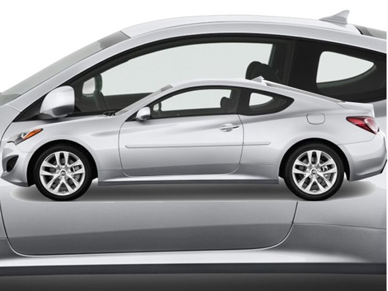 20102016 HYUNDAI GENESIS 2 DOOR PAINTED BODY SIDE MOLDING