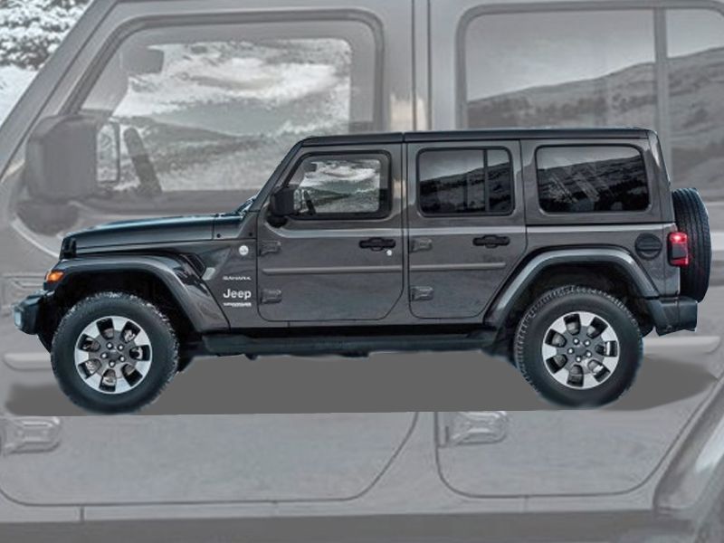 20062023 JEEP WRANGLER PAINTED BODY SIDE MOLDING