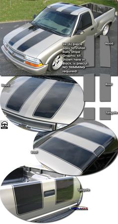 1994-2005 Chevrolet S10 - GMC Sonoma Rally Stripe Graphic Kit 1