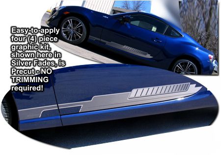 Scion FR-S Subaru BRZ Body Side Graphics Kit 2013 2014