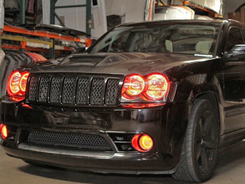 Trufiber Jeep Grand Cherokee SRT8 Style Carbon Fiber Hood 20052010