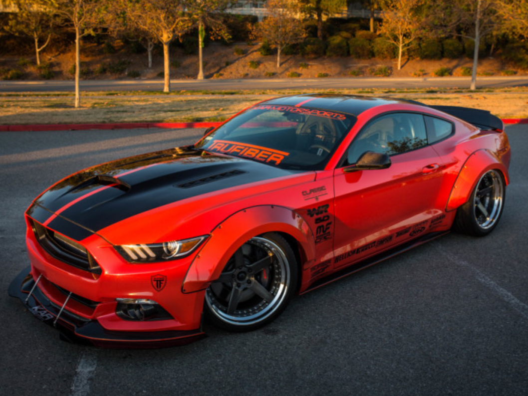 Trufiber LG267 Mustang Fiberglass Fender Flares Complete T+S Fenders