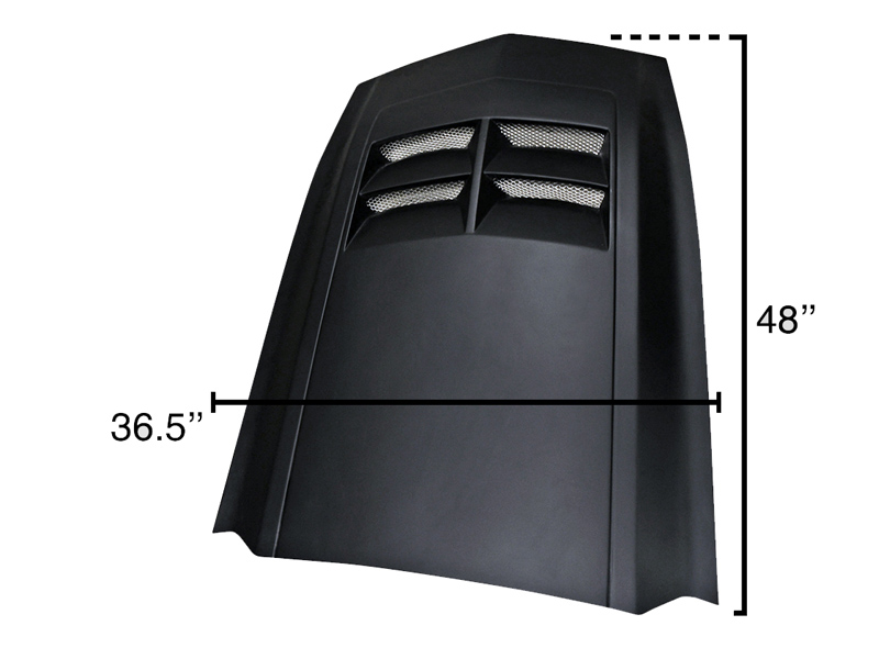 Duraflex 112446 Universal ZL1 Look Hood Cowl Scoop Vent