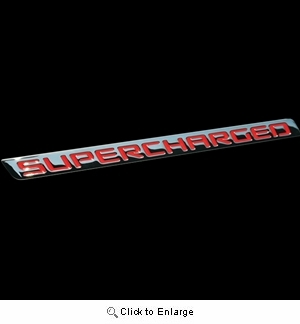 2010-2013 Camaro Billet Chrome Supercharged Badge