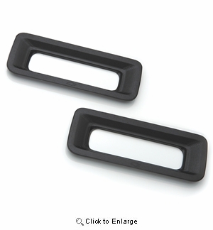 2010-2013 Camaro Reverse Light Surrounds Billet Aluminum - Black