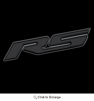 2010-2013 Camaro RS Badges Billet Aluminum - Black