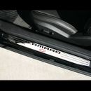 2010 - 2015 Camaro Door Sill Plates - Camaro Bowtie Billet Aluminum : Chrome