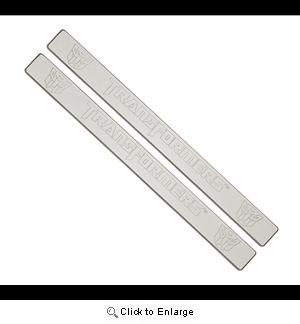 2010-2015 Camaro Door Sill Plates - Billet Aluminum with Transformers Autobots Logo : Chrome