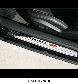 2010-2015 Camaro Door Sill Plates - Camaro SS Billet Aluminum : Chrome