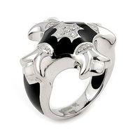 designo black gothic cross ring by alan k silver jewelry