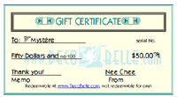 Gift Certificate