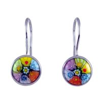 multi color 10mm earrings