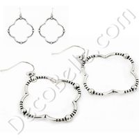 flower frame sterling silver earrings international shipping to the uk jewellery