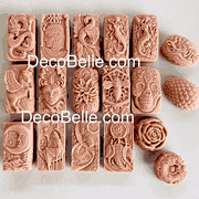 rose quartz clay handcrafted cold process soap with mango and shea butter for gentle exfoliation