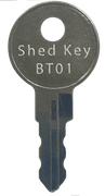 BT01-BT40<br />(Shed Key)