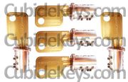 Five Haworth KA Lock Cores