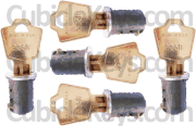 Five Hon R Matching Lock Cores