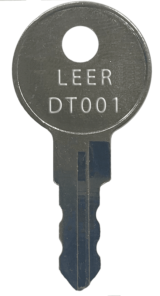 Leer Truck Bed Cover Key for DT001DT050 locks.