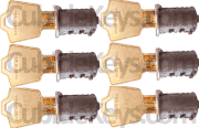 Six Hon E Matching Lock Cores