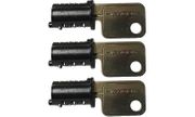 Three Haworth SL Lock Cores