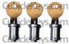 Three Teknion W Matching Lock Cores
