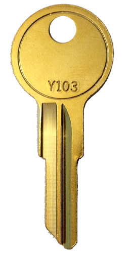 Y13 Lot Of 50 Keys – Y13 O1122R Yale Key Blanks – Brass – Made In USA